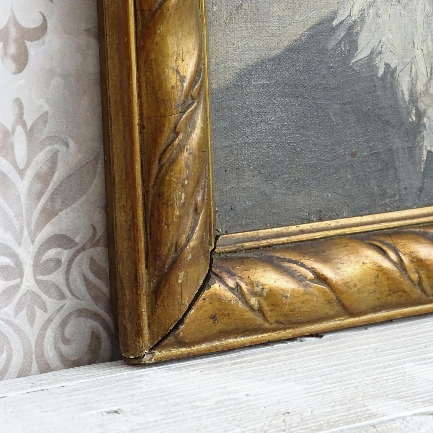 Giuseppe Verdi Antique Oil Painting, Framed Bearded Gentleman Male Portrait, Ornate Wood Frame, Italian Composer Signed Original Artwork