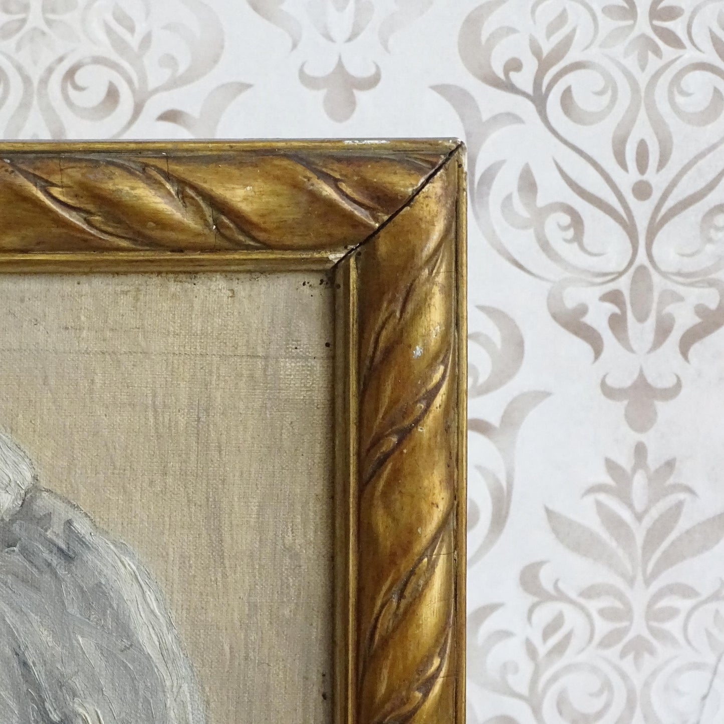 Giuseppe Verdi Antique Oil Painting, Framed Bearded Gentleman Male Portrait, Ornate Wood Frame, Italian Composer Signed Original Artwork