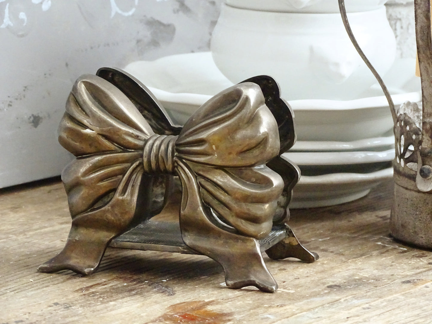 Godinger Silver Plated Bow Napkin Holder