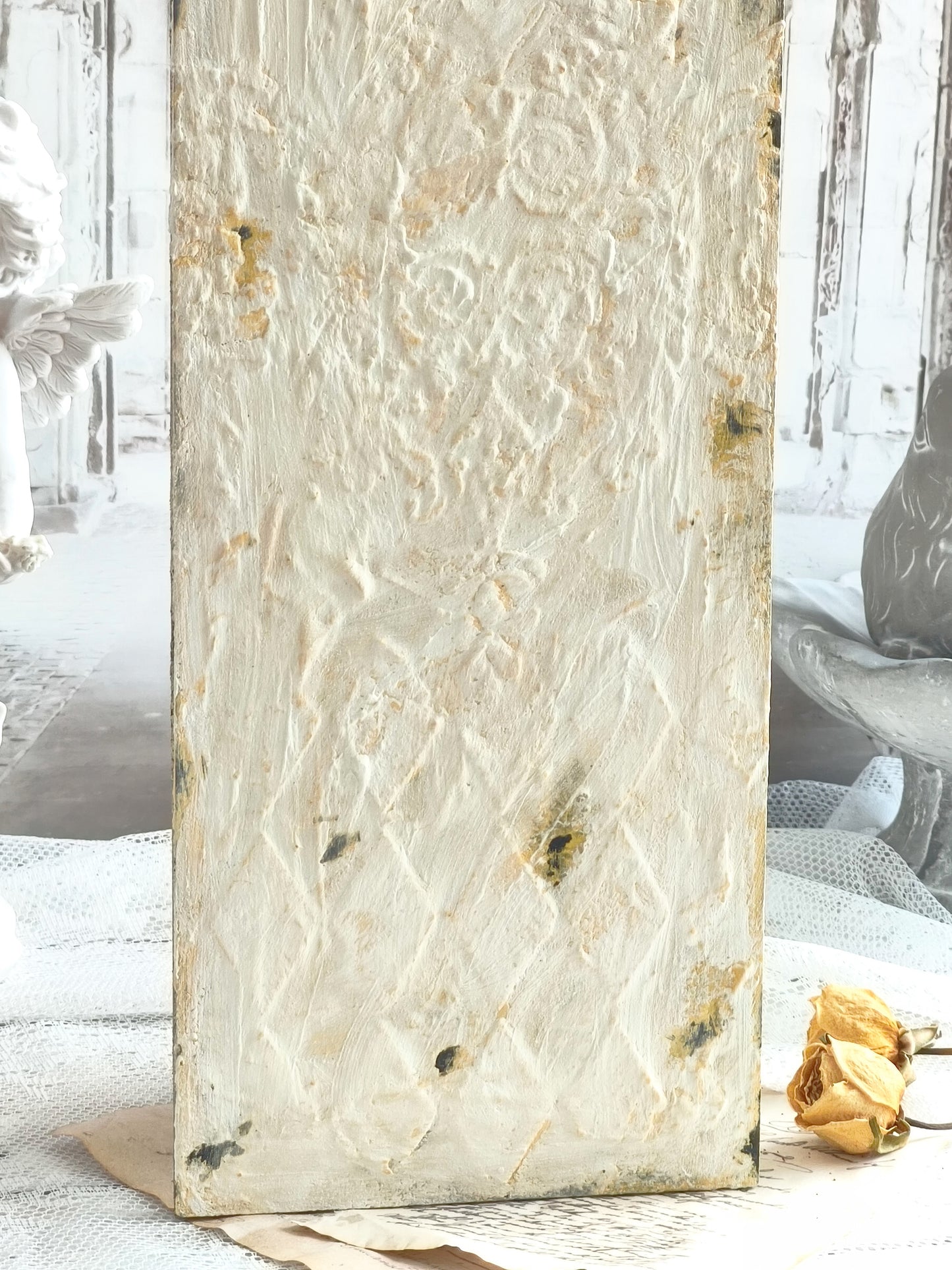 Textured Wall Plaque Antique Style