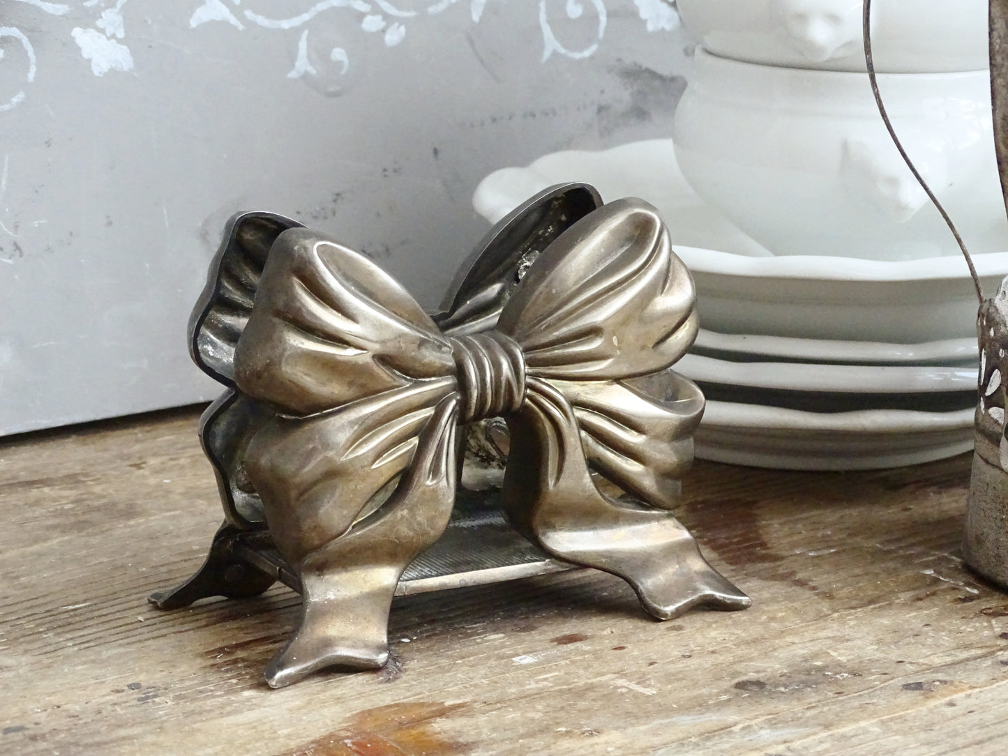Godinger Silver Plated Bow Napkin Holder