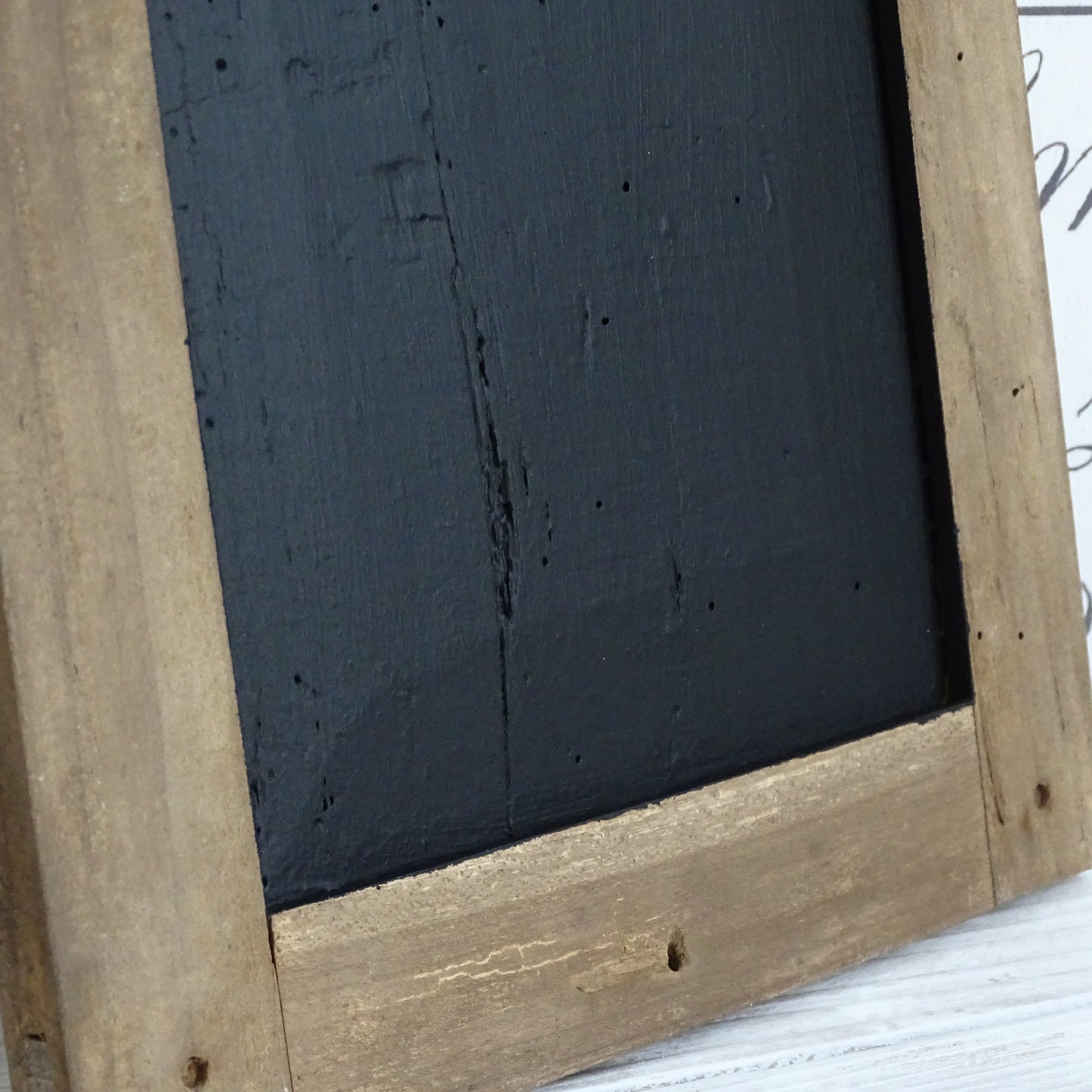 Small Antique Chalkboard: Primitive Framed School Slate Board