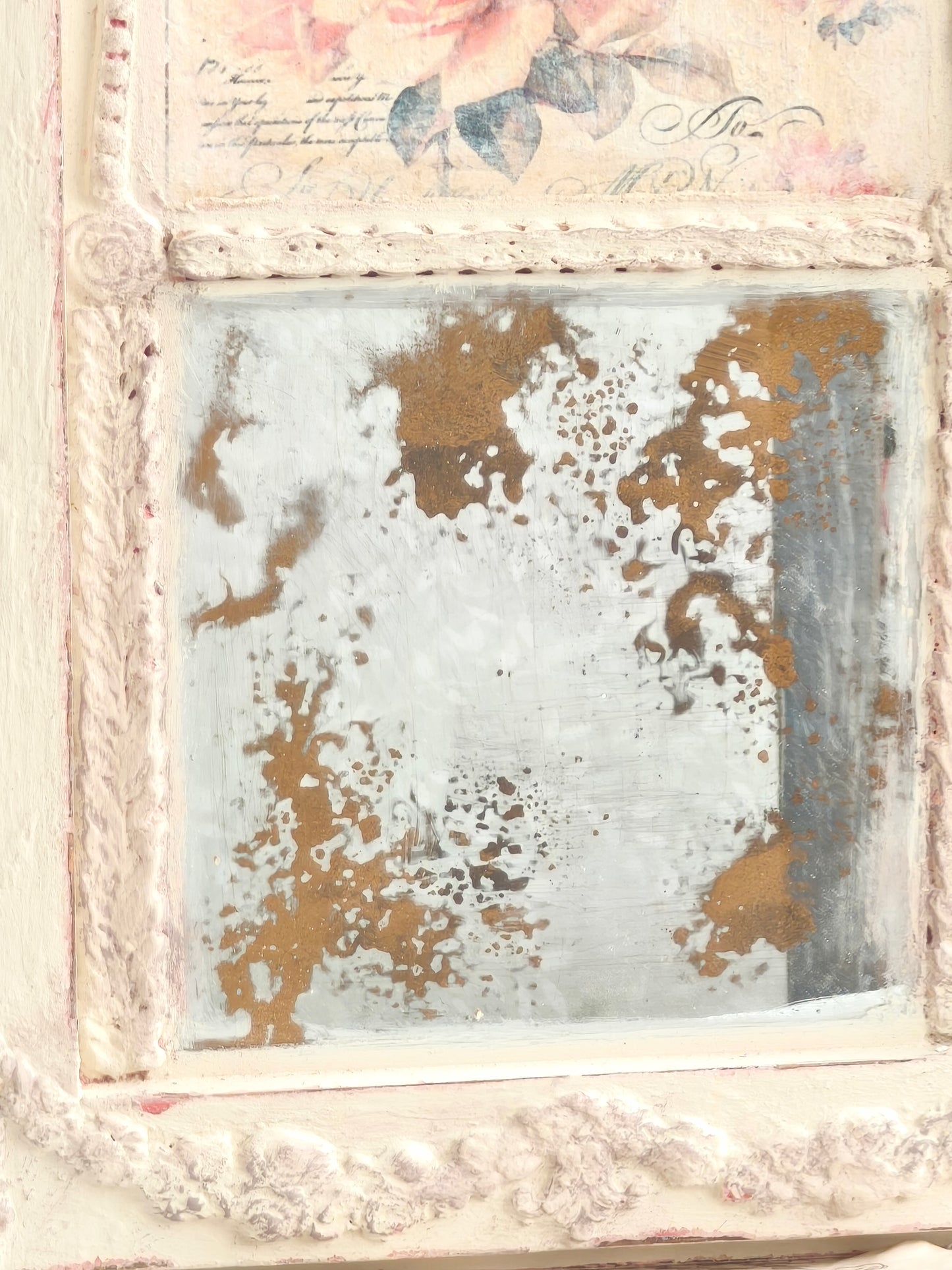 French Trumeau Style Wall Mirror, Handmade