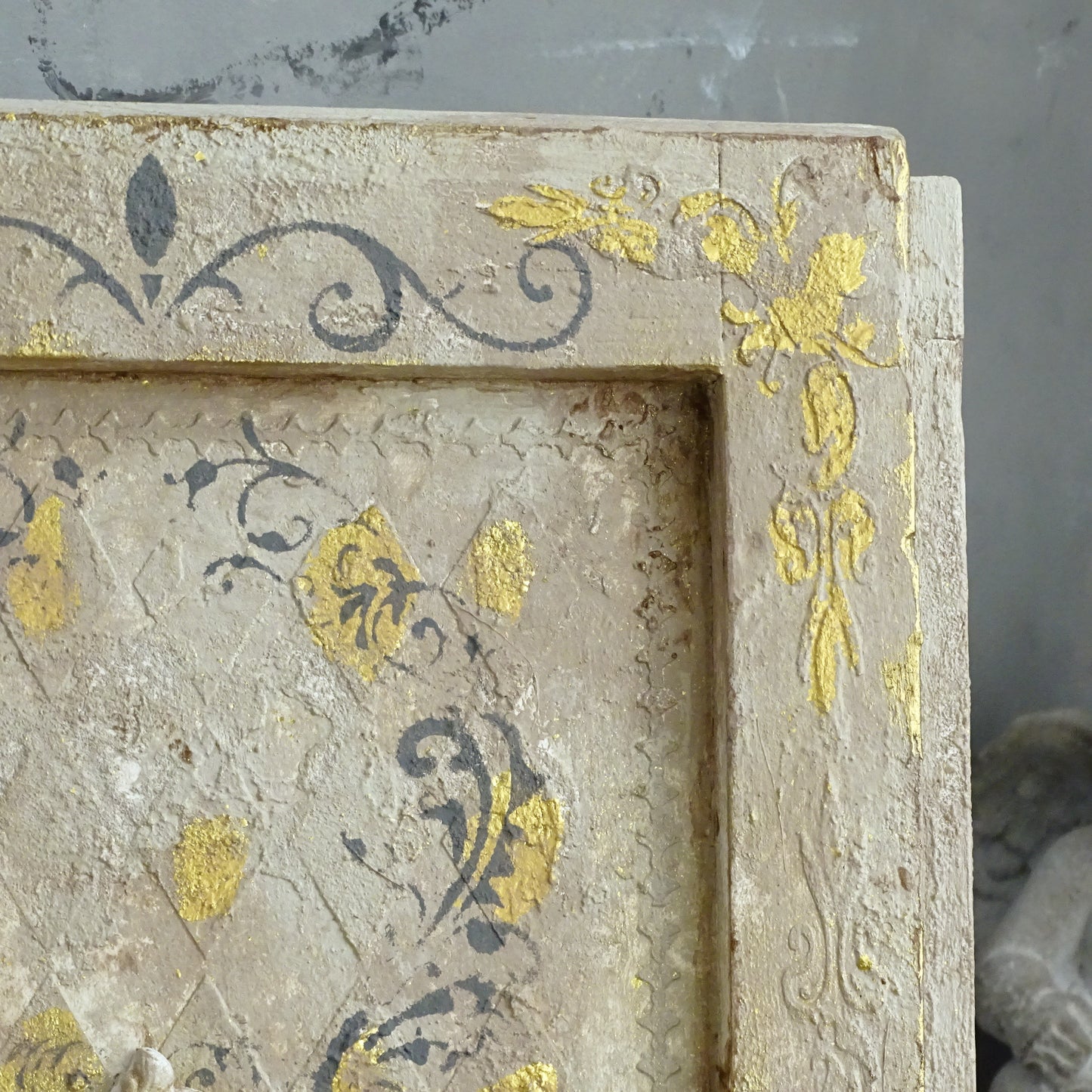 Antique Gilded French Wrought Iron Double Candle Sconce, Shabby Chic Wall Holder