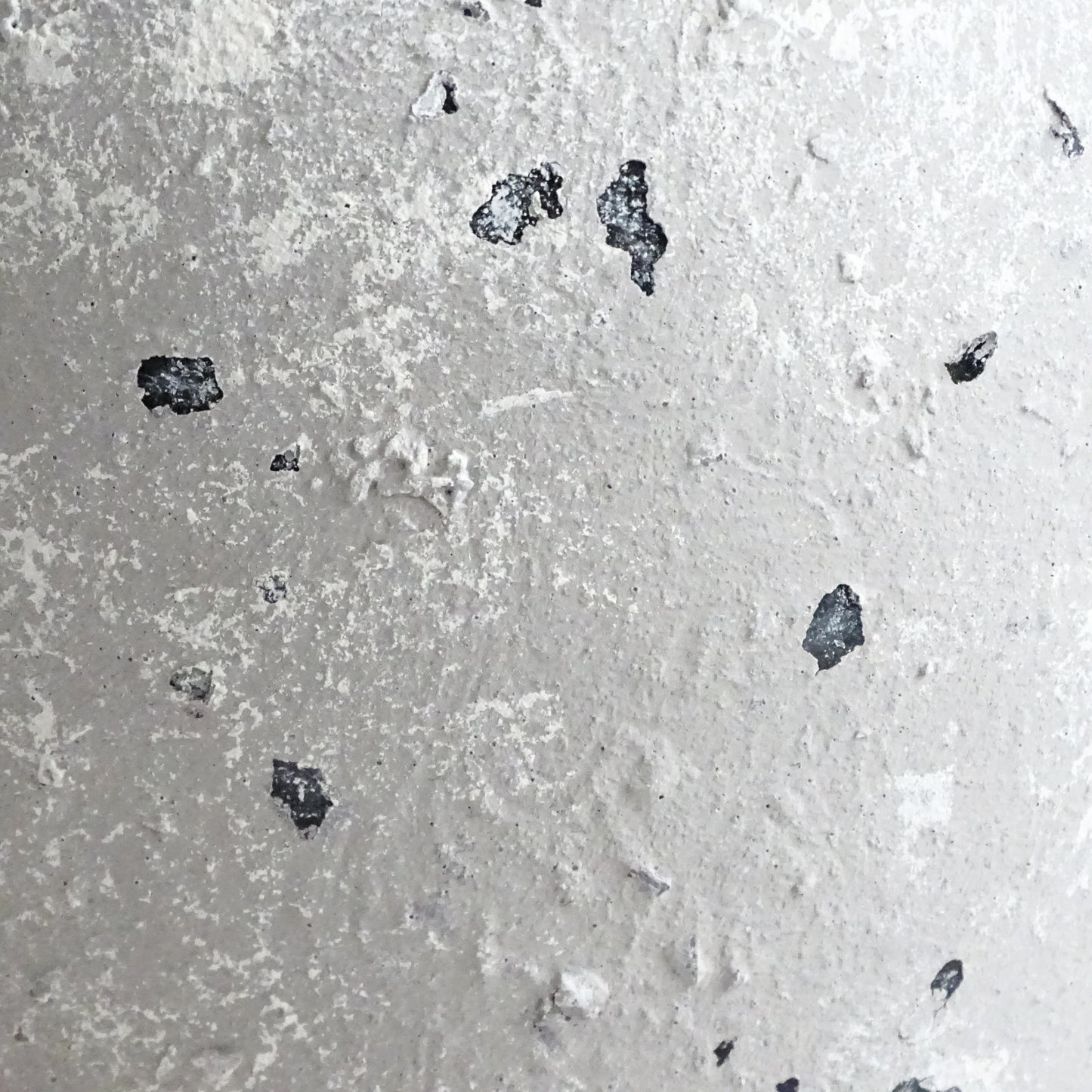 Distressed Gray Glass Bottle Vase with Stone Effect Finish