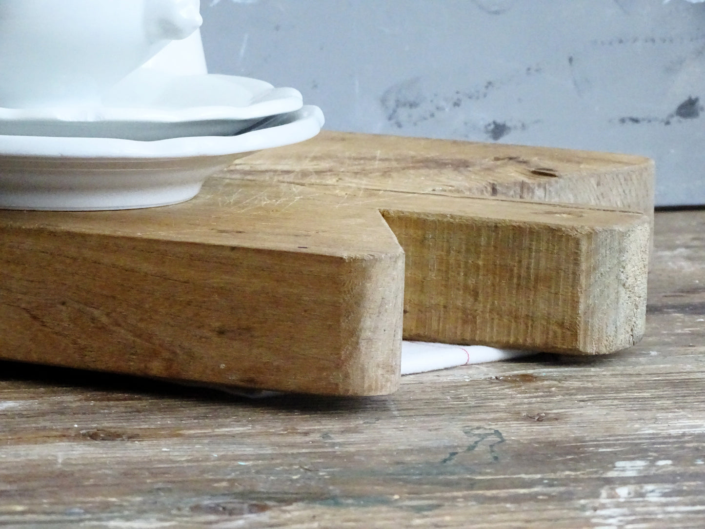 Rustic Chef Board, Herbs Chopping Board Handled, Butchers Block, Wooden Bread Or Cutting Board