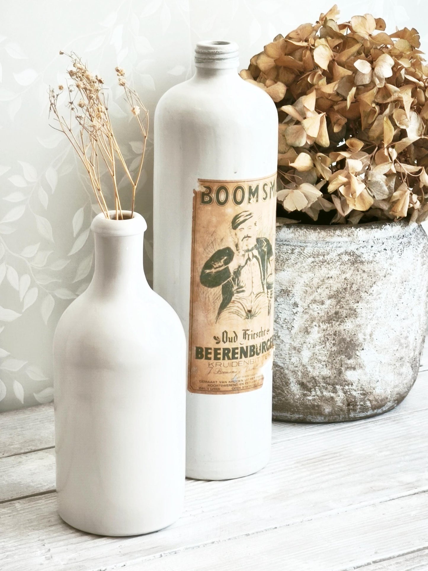 Antique Stoneware Bottle Salt Glazed, Ironstone Pottery Liquor Jar, Ceramic Vase, Hot Water Bottle, Bed Warmer, Modern Farmhouse Decor