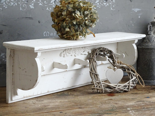 White Wall Coat Rack Shelf Brackets 5 Wood Shaker Peg Rail Rack Shabby Chic Wall Mount Bathroom Towel Wall Rack 5 Pegs Entryway Furniture