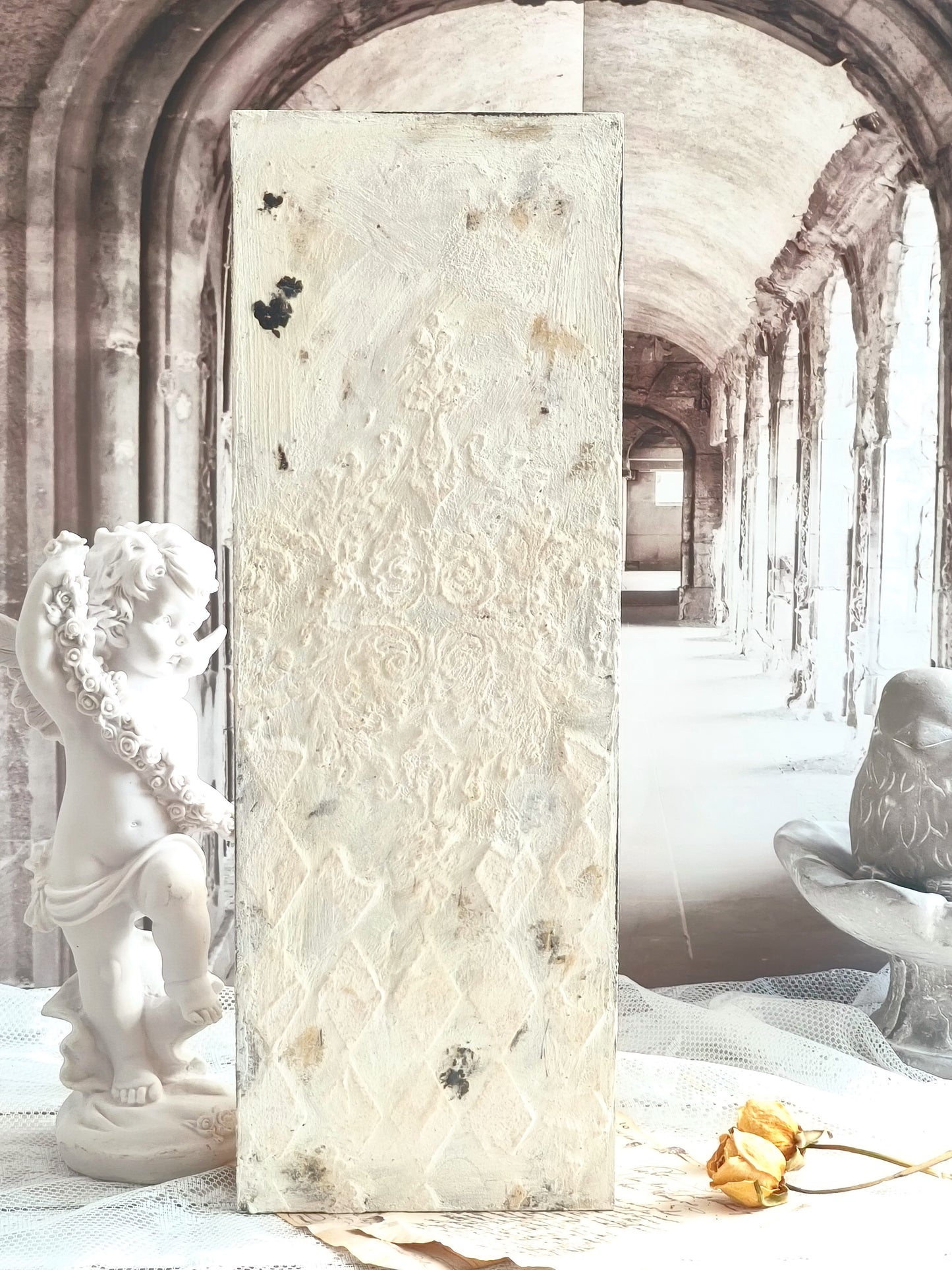 Textured Wall Plaque Antique Style