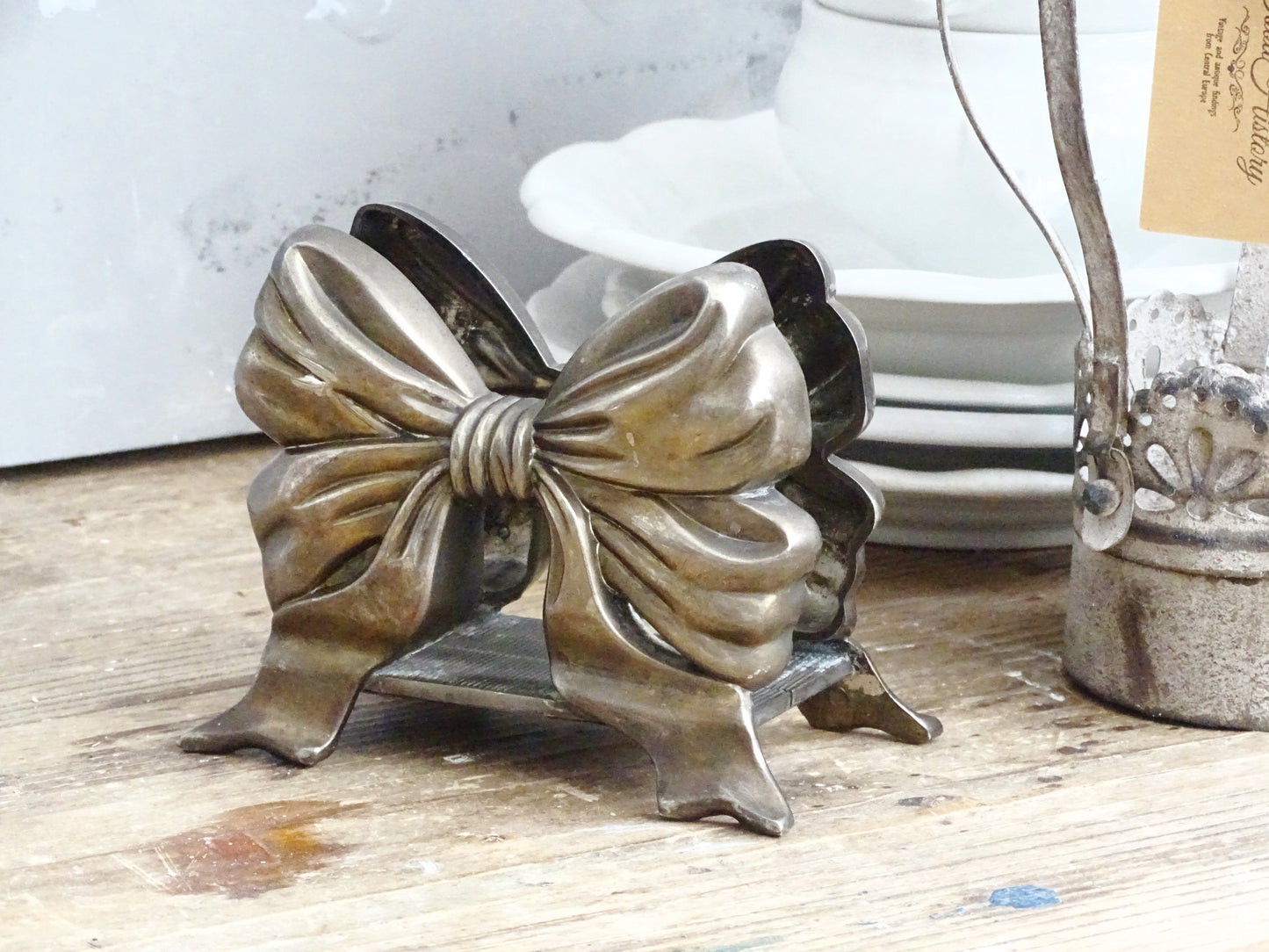 Godinger Silver Plated Bow Napkin Holder