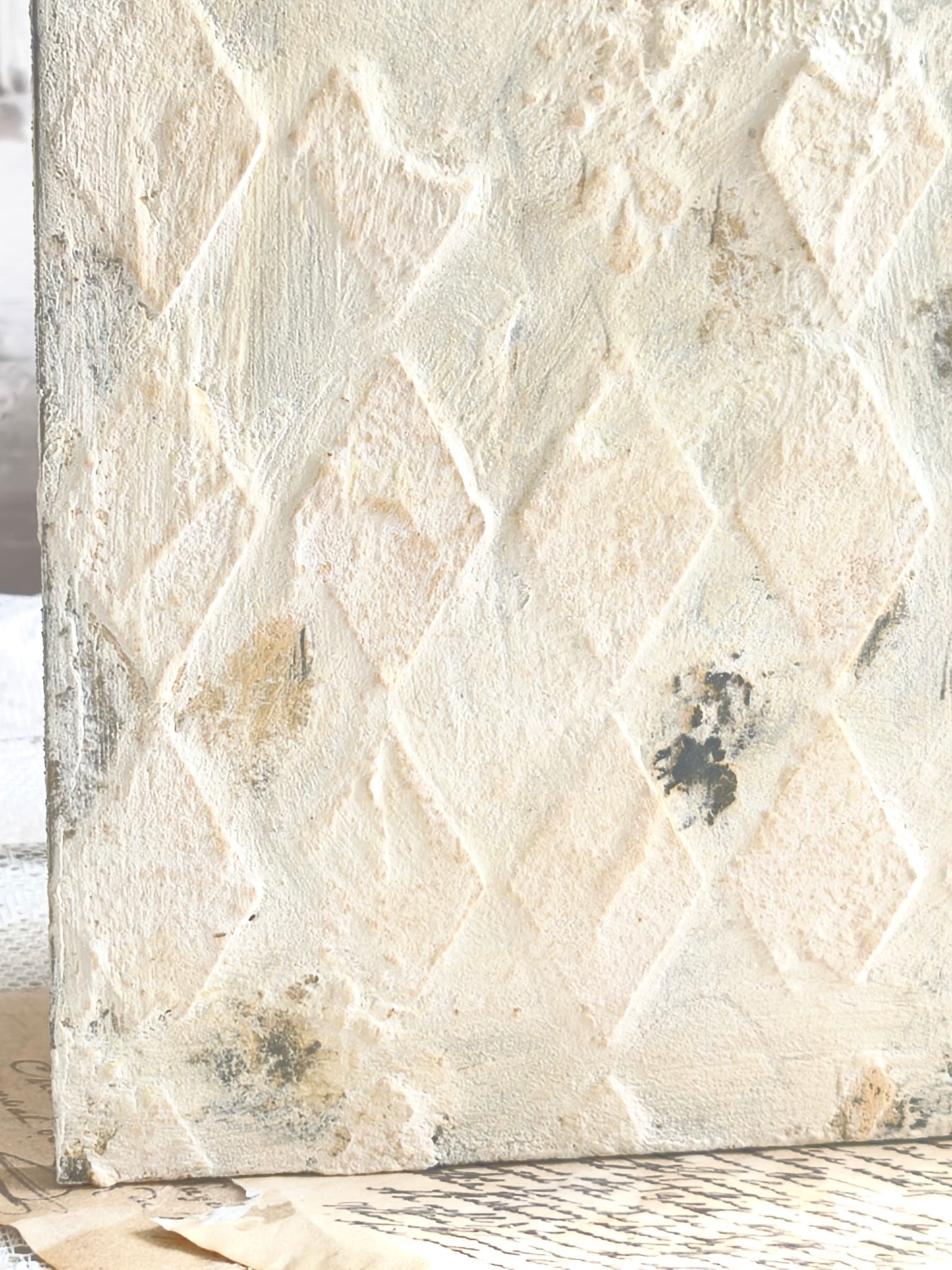 Textured Wall Plaque Antique Style