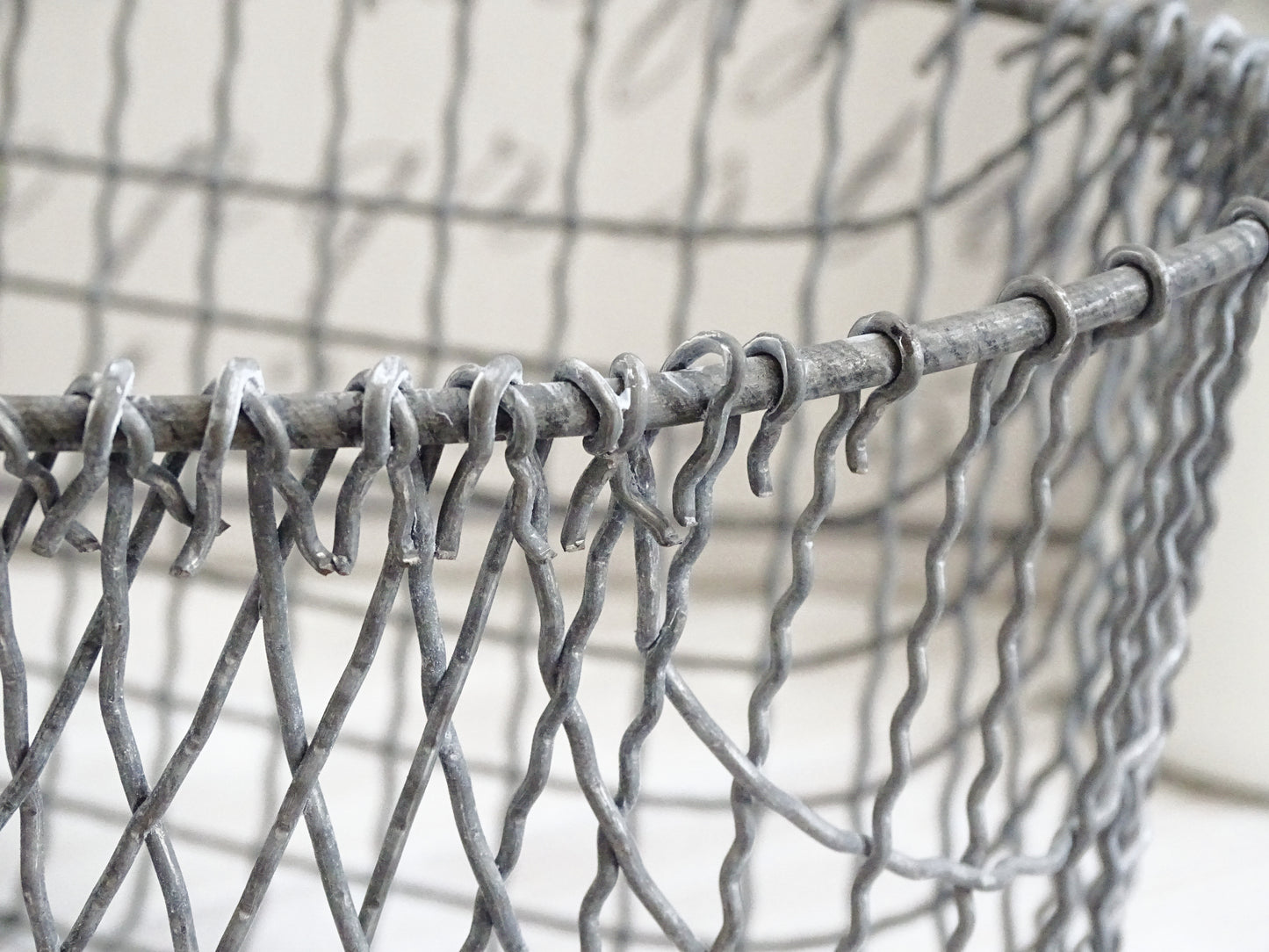 Vintage Oval Wire Basket