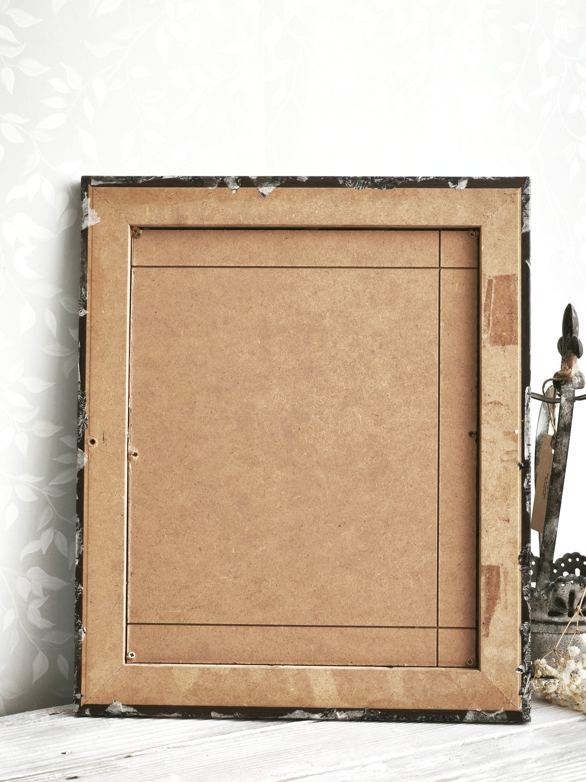 Antique Toile Framed Chalkboard, Message Board