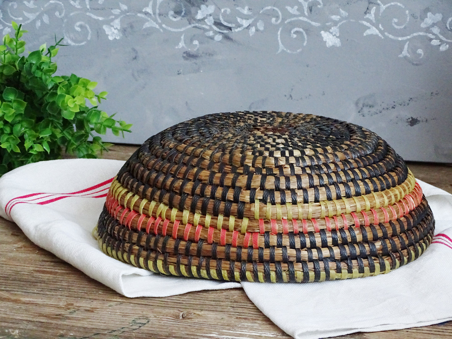 Coiled Rye Basket: Bread Dough Proofing Basket, Farmhouse Decor
