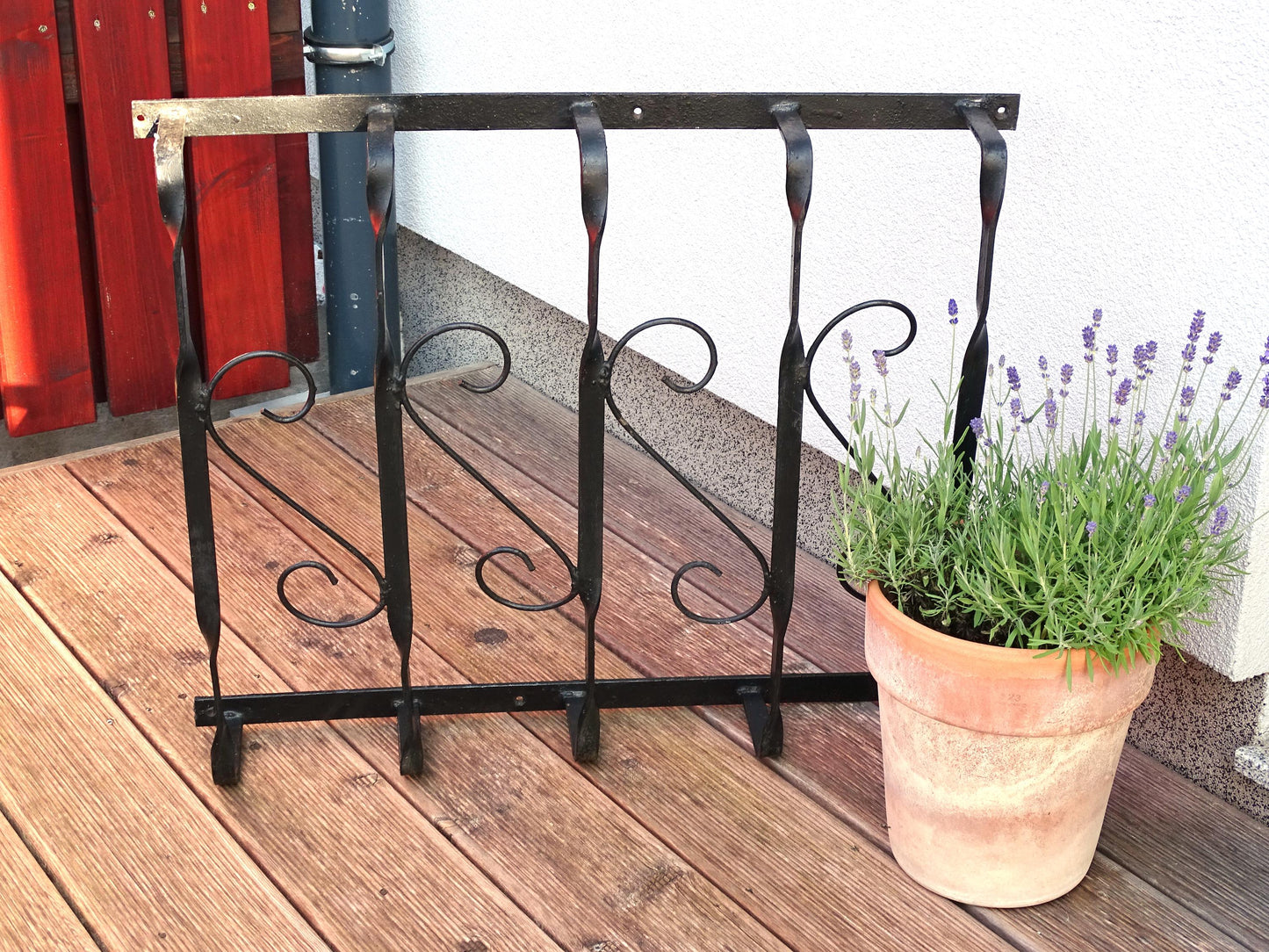 Wrought Iron Window Grille: Brocante Garden Decor, Architectural Salvage