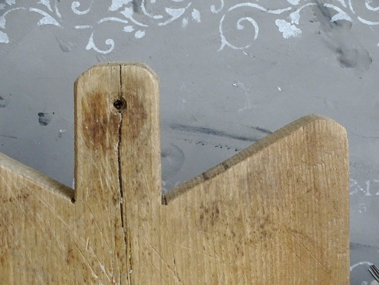Rustic Chef Board, Herbs Chopping Board Handled, Butchers Block, Wooden Bread Or Cutting Board