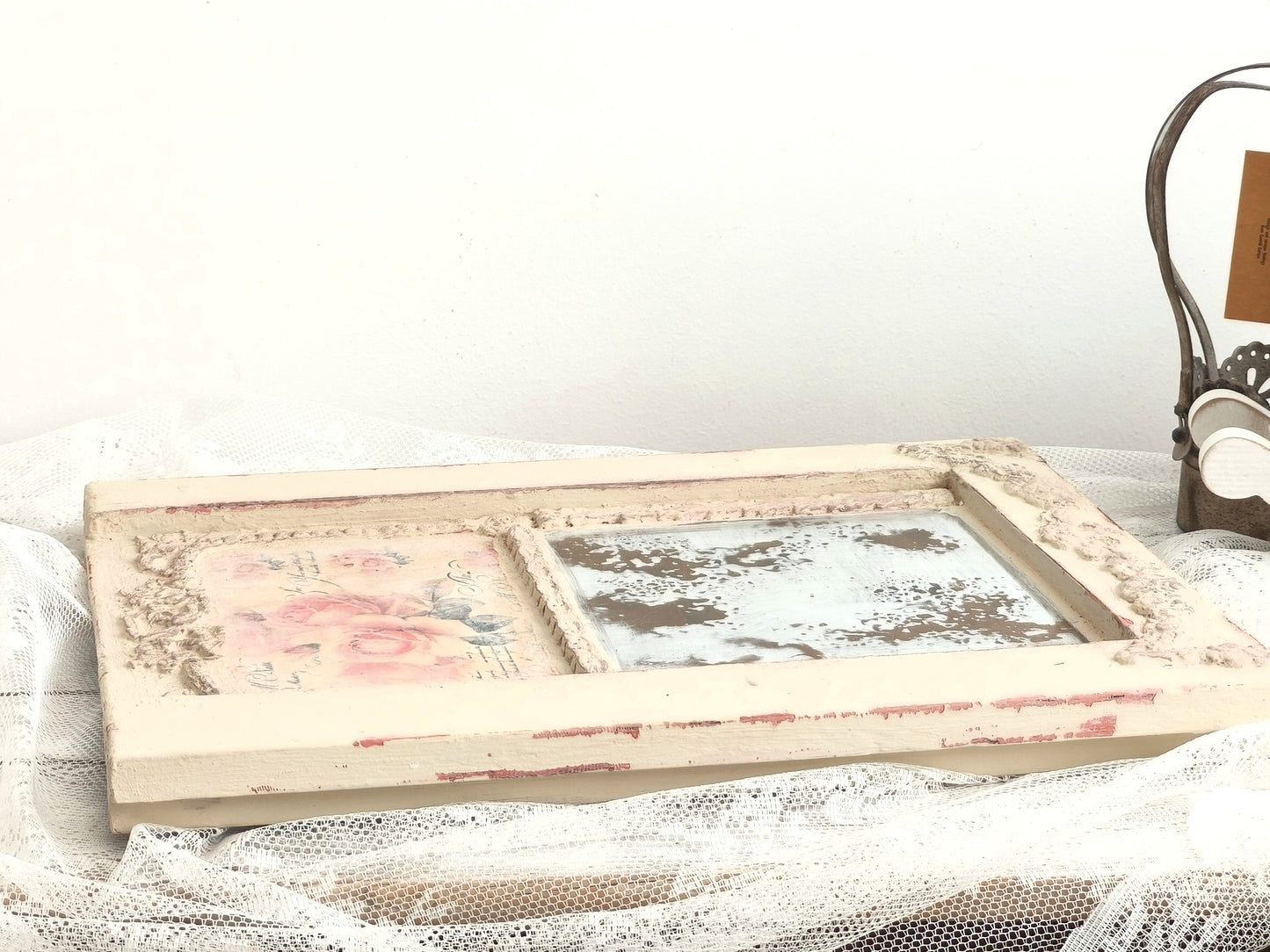 French Trumeau Style Wall Mirror, Handmade