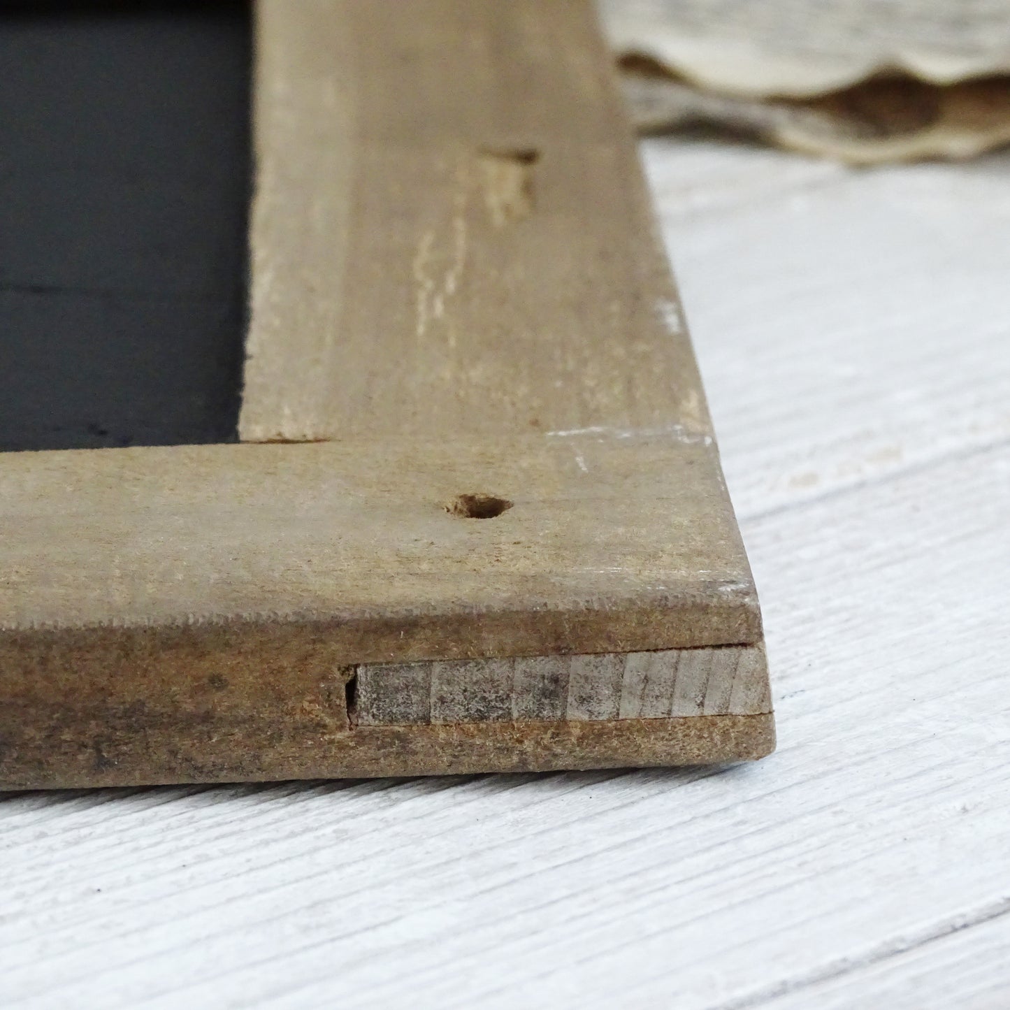 Small Antique Chalkboard: Primitive Framed School Slate Board