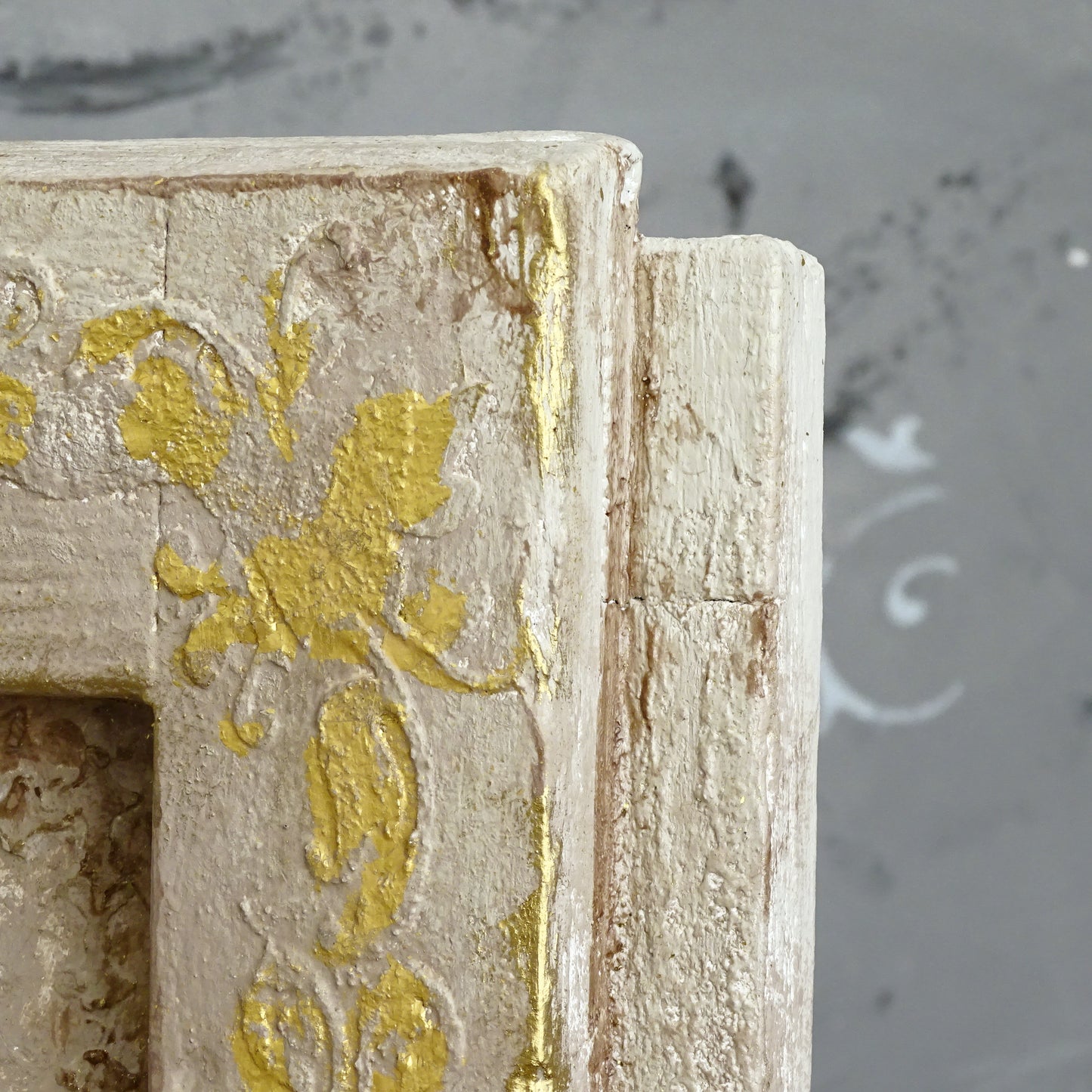 Antique Gilded French Wrought Iron Double Candle Sconce, Shabby Chic Wall Holder