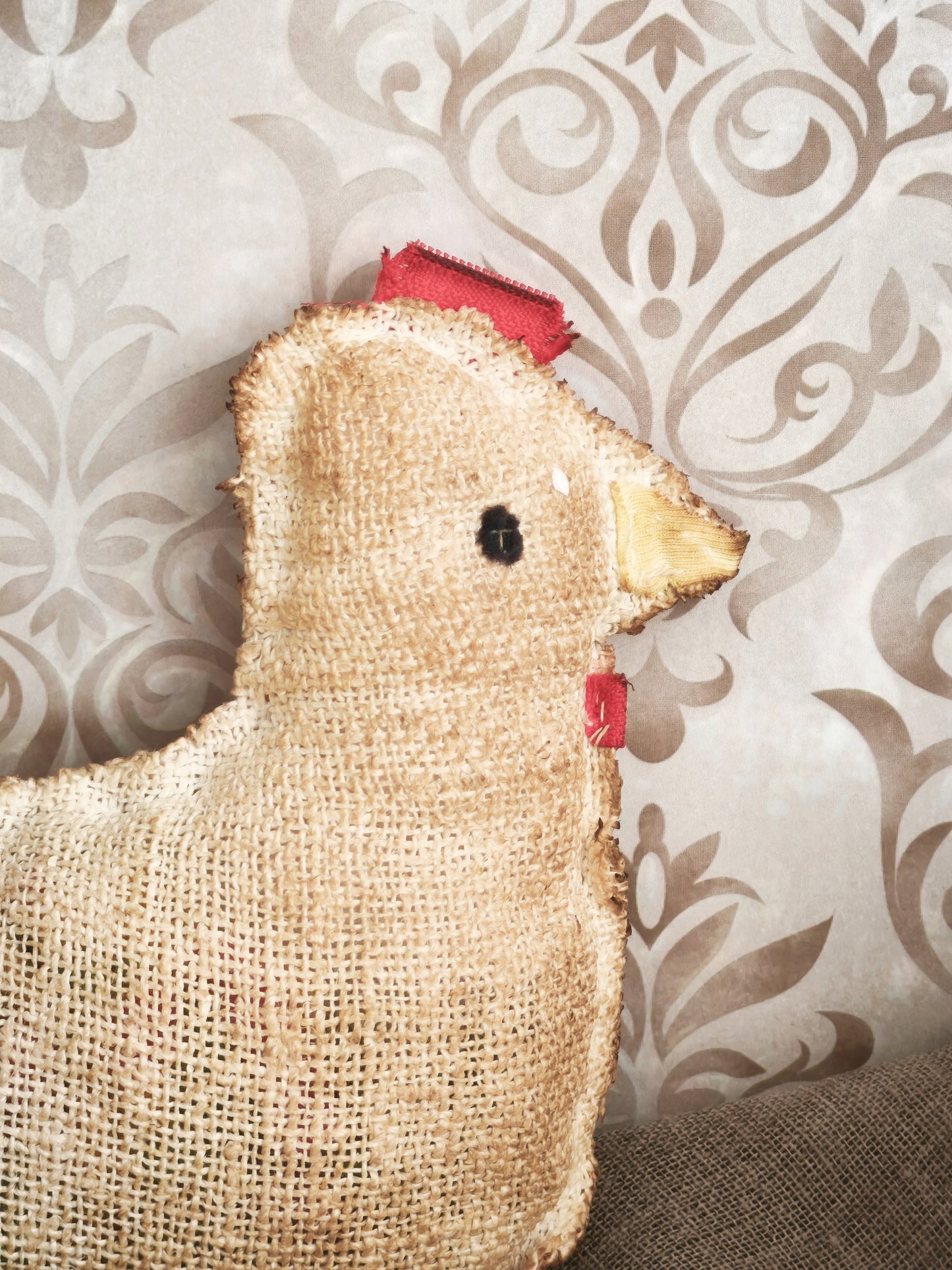 Primitive Farmhouse Fabric Chicken Doll
