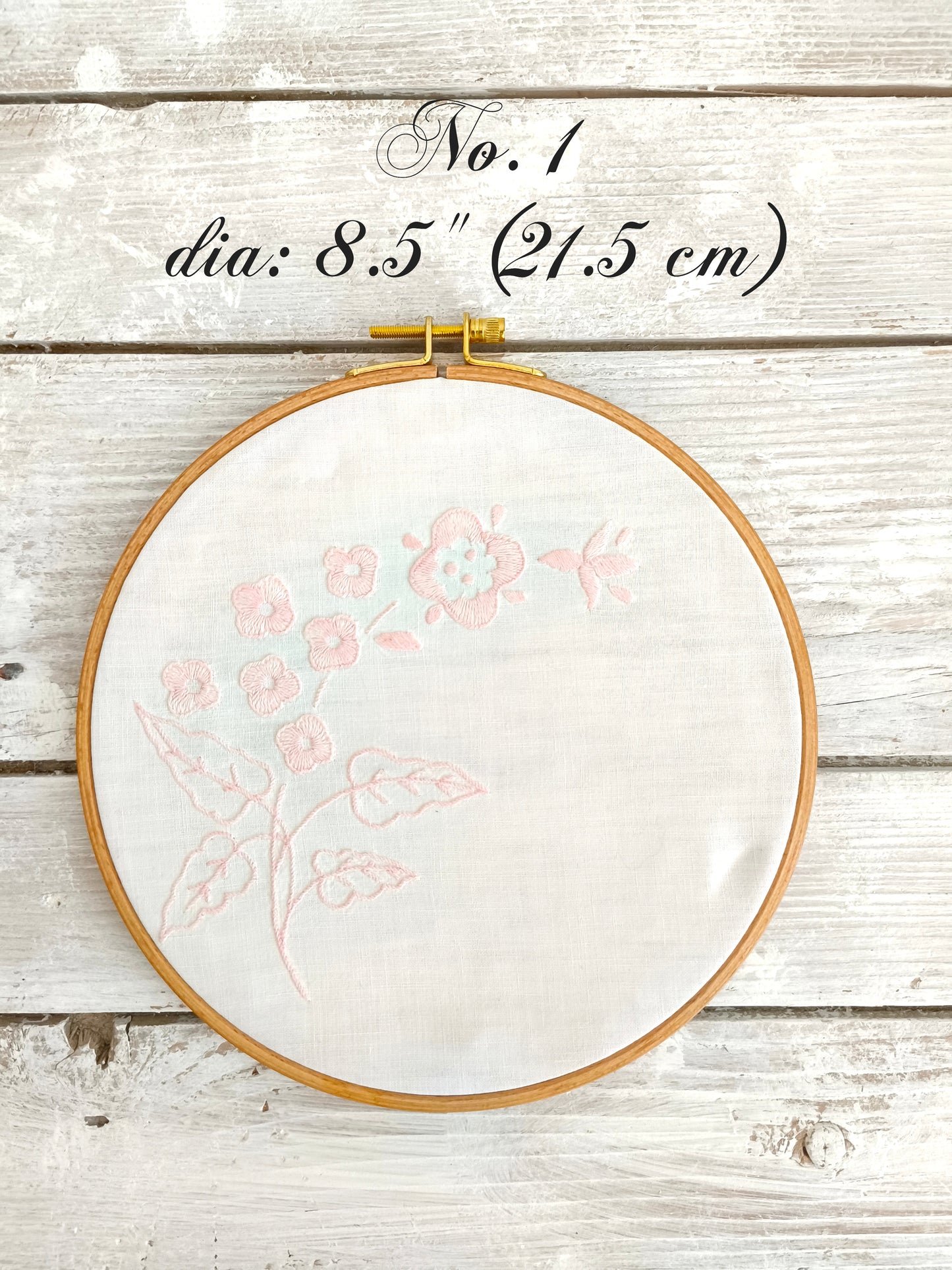 Handmade Embroidery Hoop Art Framed Lace