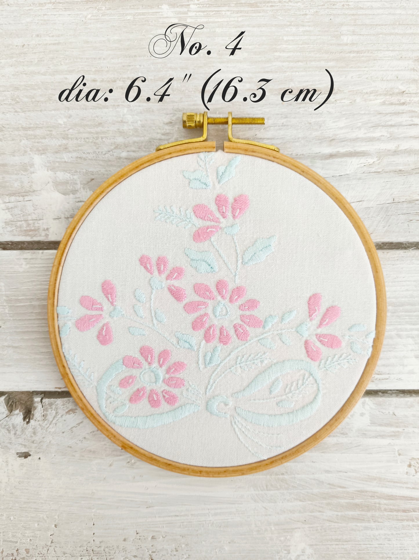 Handmade Embroidery Hoop Art Framed Lace