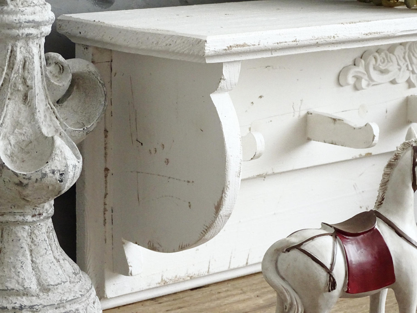 White Wall Coat Rack Shelf Brackets 5 Wood Shaker Peg Rail Rack Shabby Chic Wall Mount Bathroom Towel Wall Rack 5 Pegs Entryway Furniture