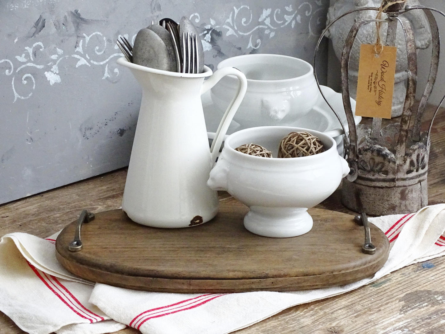 Oval Wood Bread Board Metal Handles, Cheese Board, Breadboard, Cutting Chopping Board, Farmhouse Kitchen Board, Serving Tray