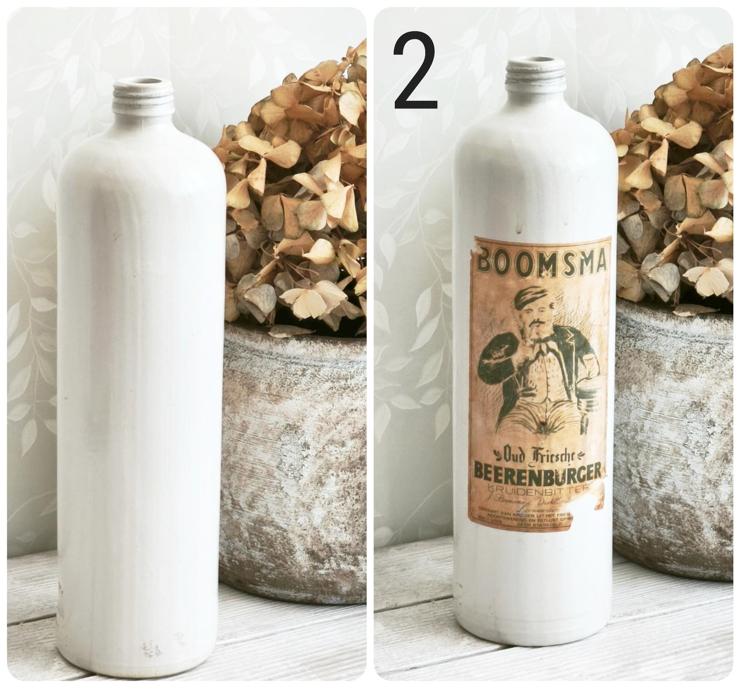 Antique Stoneware Bottle Salt Glazed, Ironstone Pottery Liquor Jar, Ceramic Vase, Hot Water Bottle, Bed Warmer, Modern Farmhouse Decor