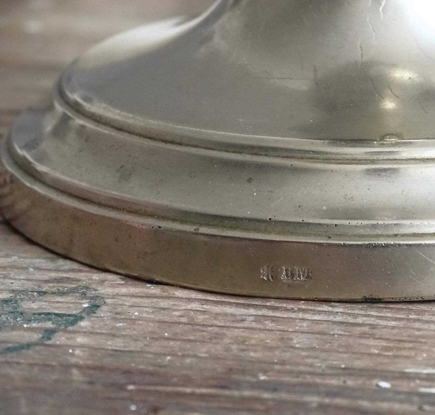 Pair 1870s Antique Silverplated Candlestick BMF, Tall Metal Candlestick Berndorf Metalware, Silver Candle Holders