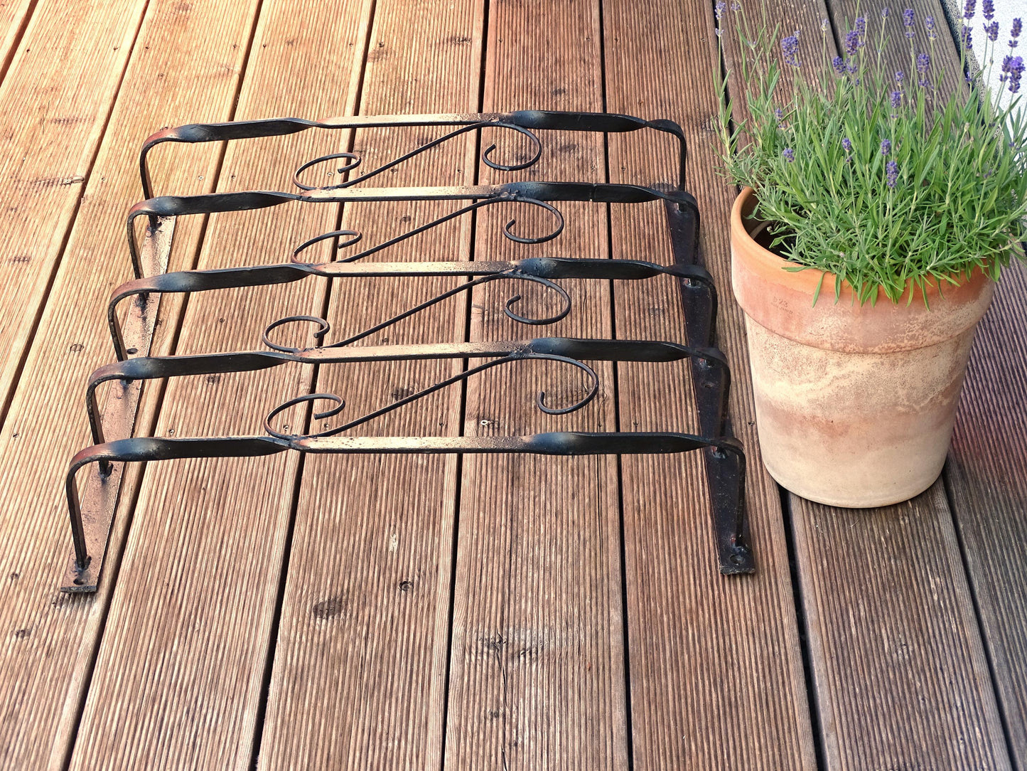 Wrought Iron Window Grille: Brocante Garden Decor, Architectural Salvage
