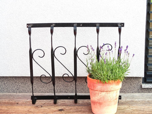 Wrought Iron Window Grille: Brocante Garden Decor, Architectural Salvage