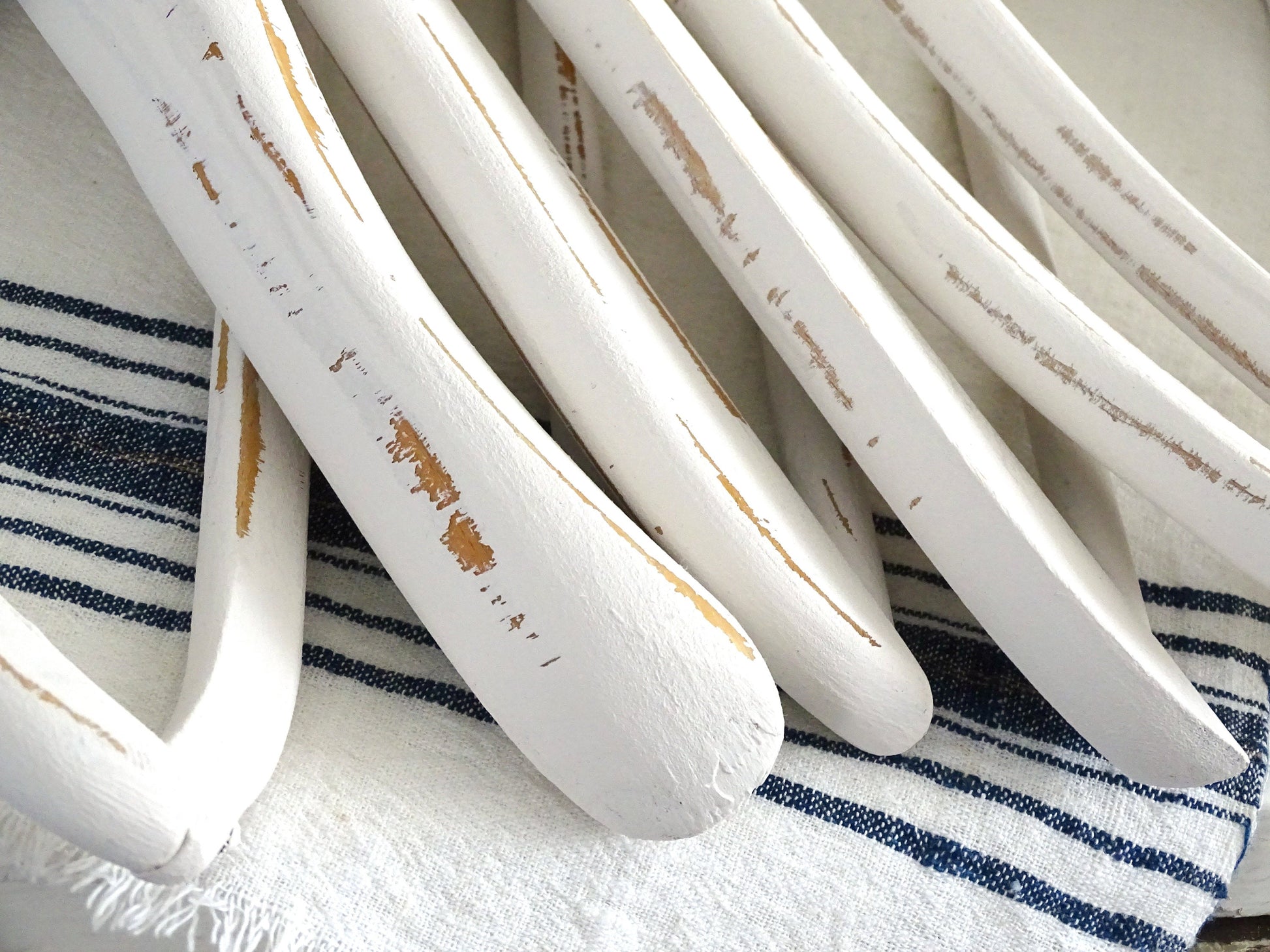 White Wood Clothes Hanger Crown, Painted Distressed Coat Pants Hanger, Shabby Chic Wedding Dress Hanger, Wedding Shower or Bridesmaid Gift