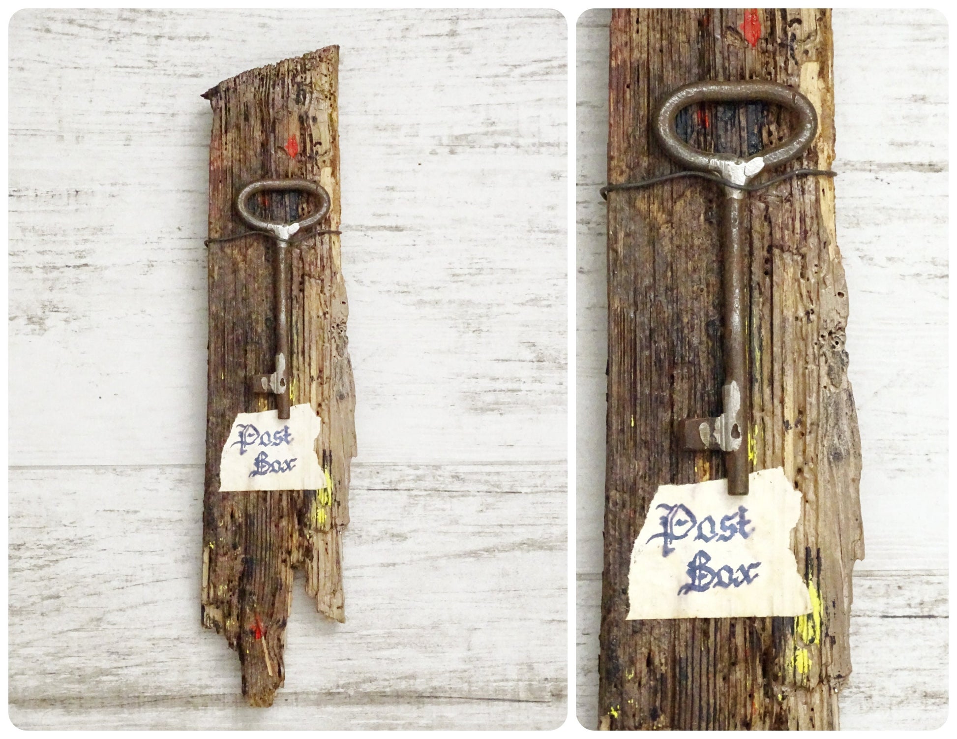 Antique Skeleton Key Barnwood Plaque: Rustic Farmhouse Wall Decor