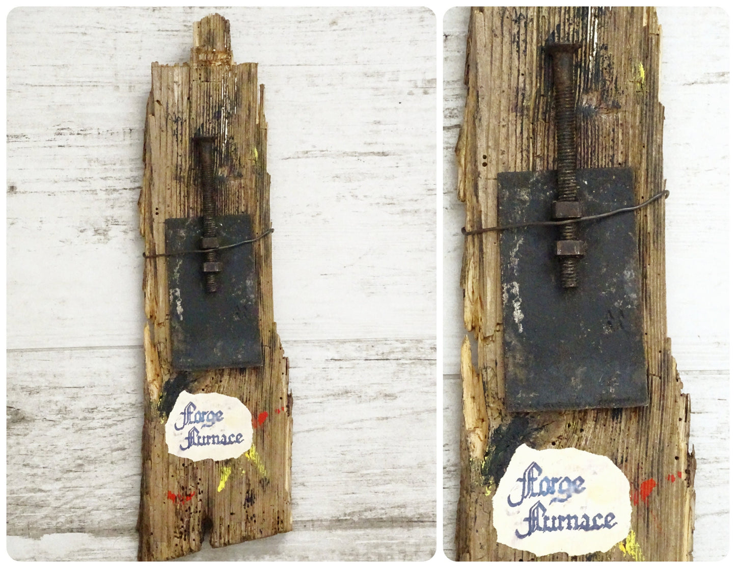 Antique Skeleton Key Barnwood Plaque: Rustic Farmhouse Wall Decor