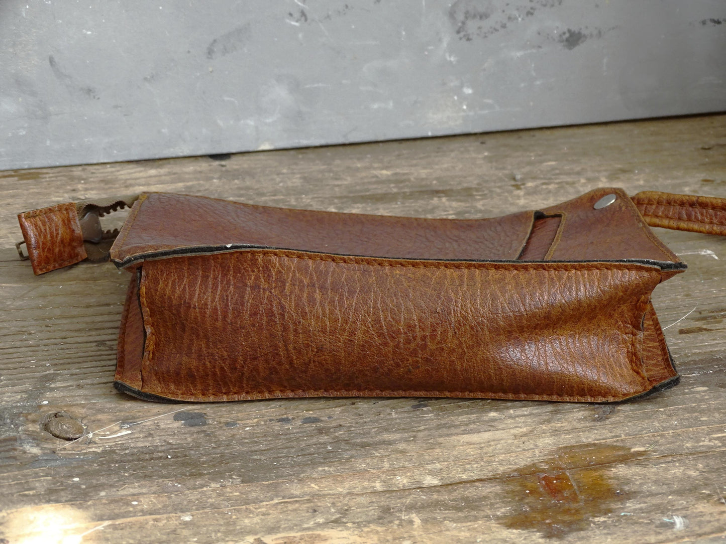 Brown Men Wristlet Faux Leather, Men Wrist Bag, Vegan Leather Clutch Purse, Retro Men Handbag, Men Wallet Satchel, Wrist Pouch, Gift for Him