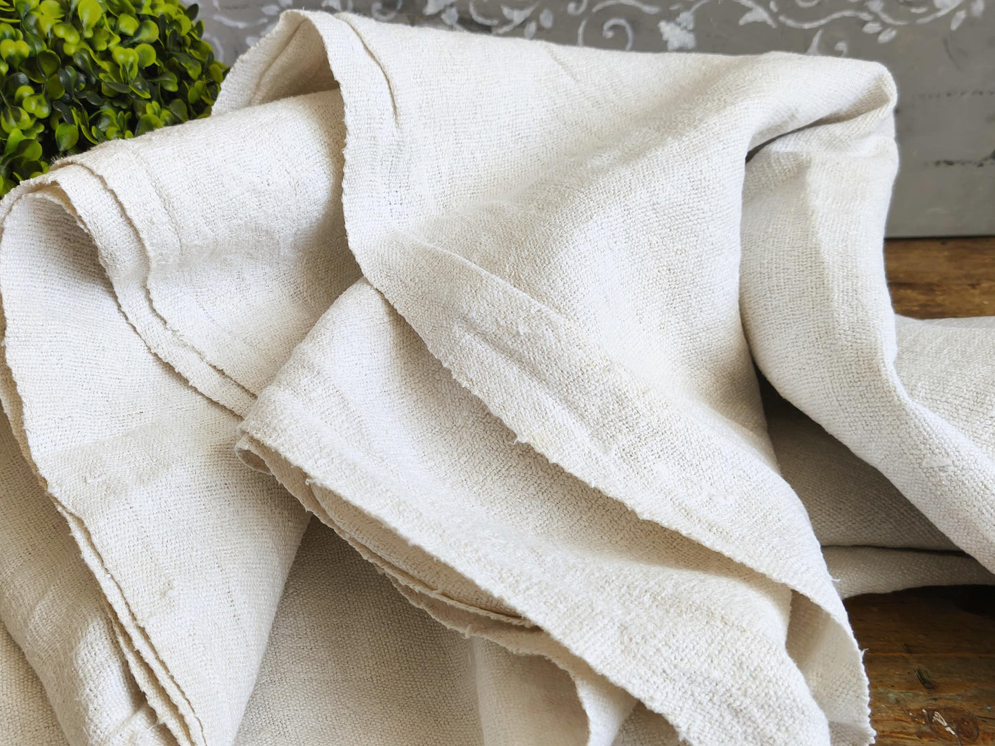 Antique Washed Linen Throw, Bedspread, Summer Blanket, Farmhouse Homespun Sofa Bed Throw, Bedcover Bed Coverlet, Organic Bed Linen