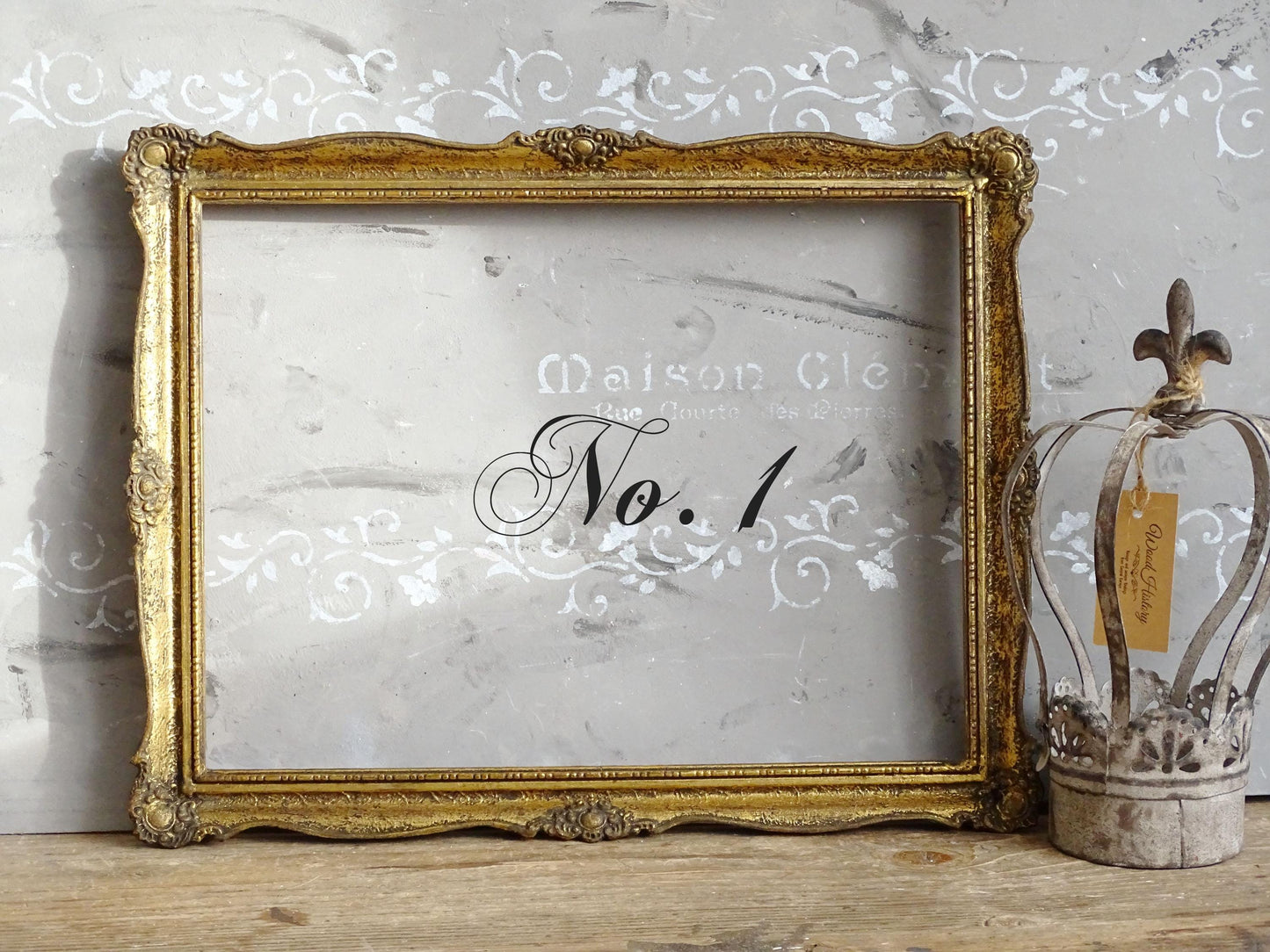 Large Ornate Gilt Wood Picture Frame: Hollywood Regency Wall Deco, Oval or Rectangle Gold Frame