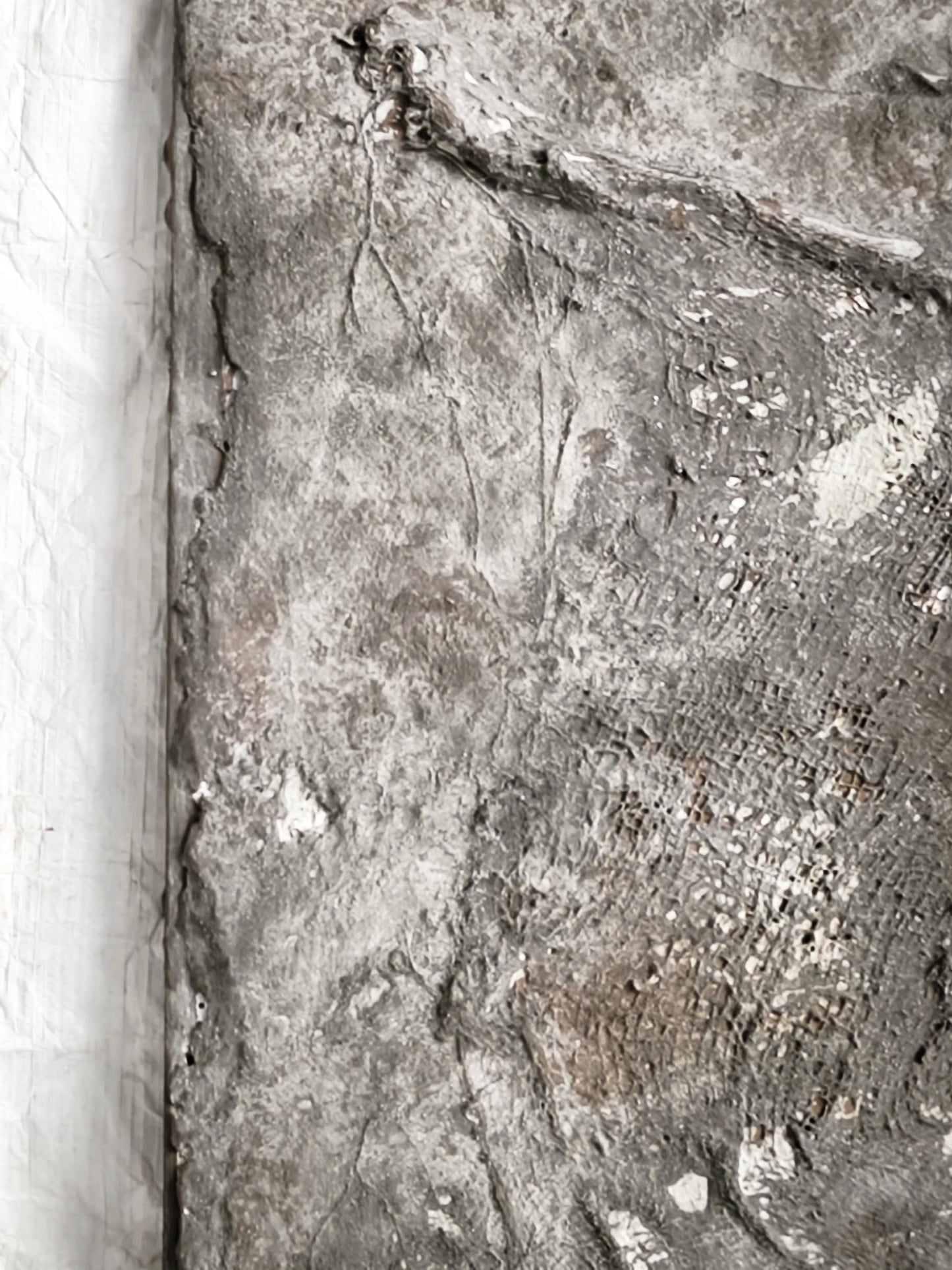 Wabi Sabi Textured Plaster Wall Art, Japandi Neutral Sculpture, Organic Modern Decor