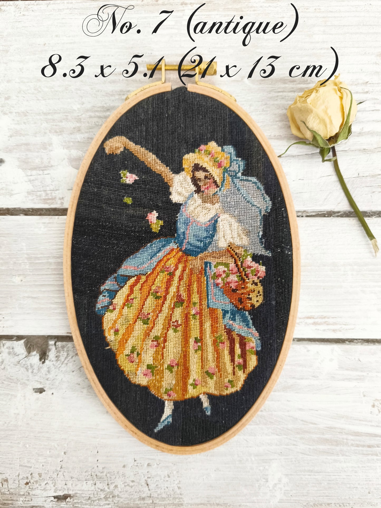 Handmade Embroidery Hoop Art Framed Lace