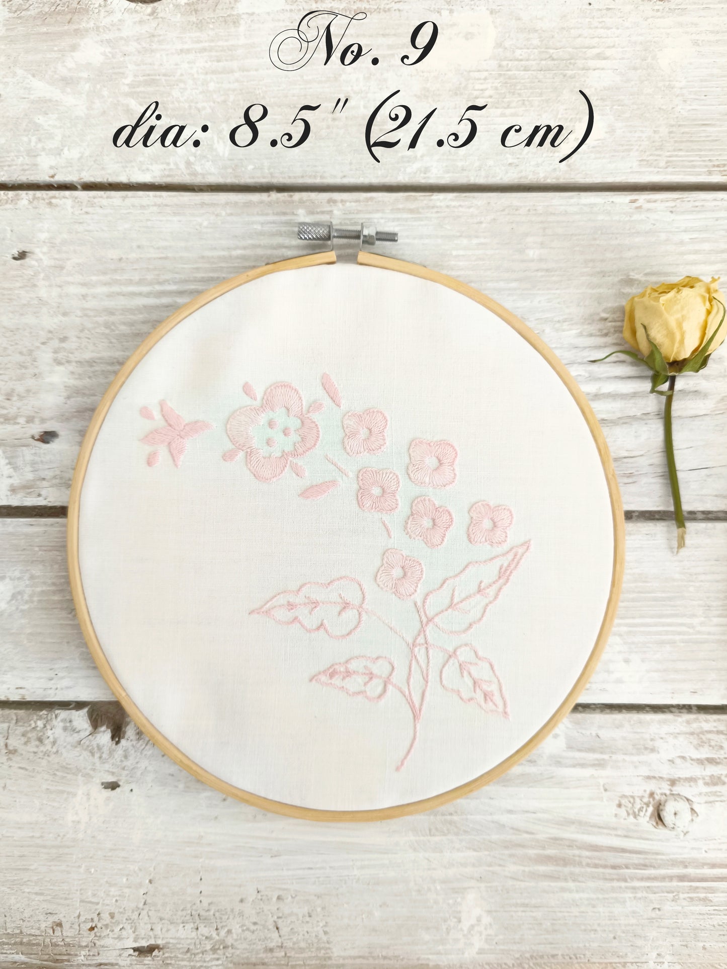 Handmade Embroidery Hoop Art Framed Lace