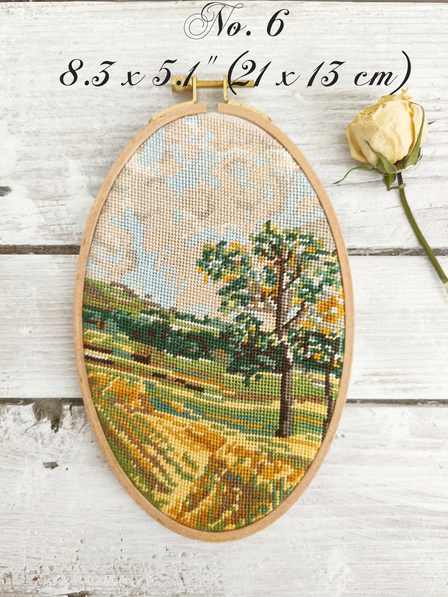 Handmade Embroidery Hoop Art Framed Lace